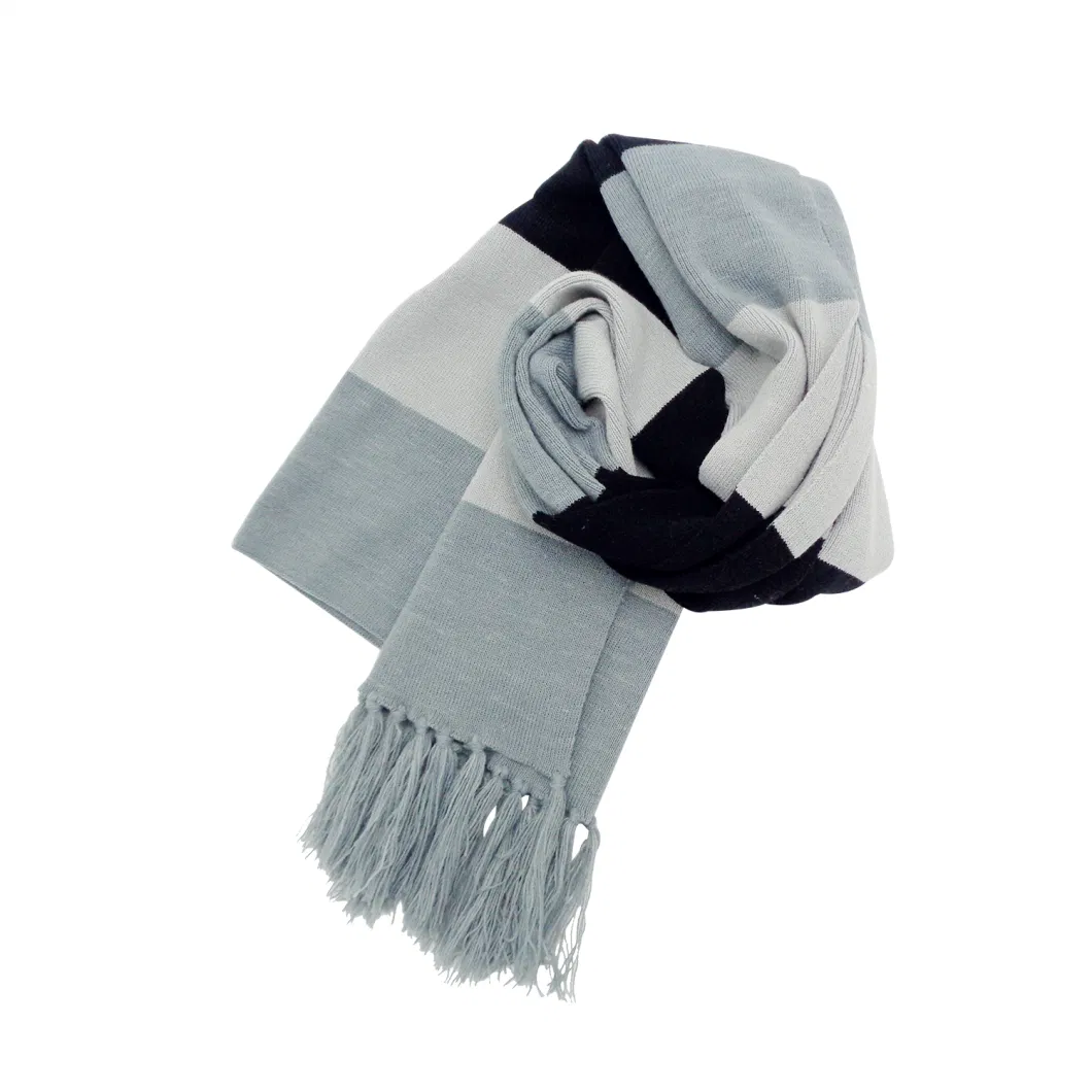 Wholesale Cutsom Knitted Men′s Scarf.